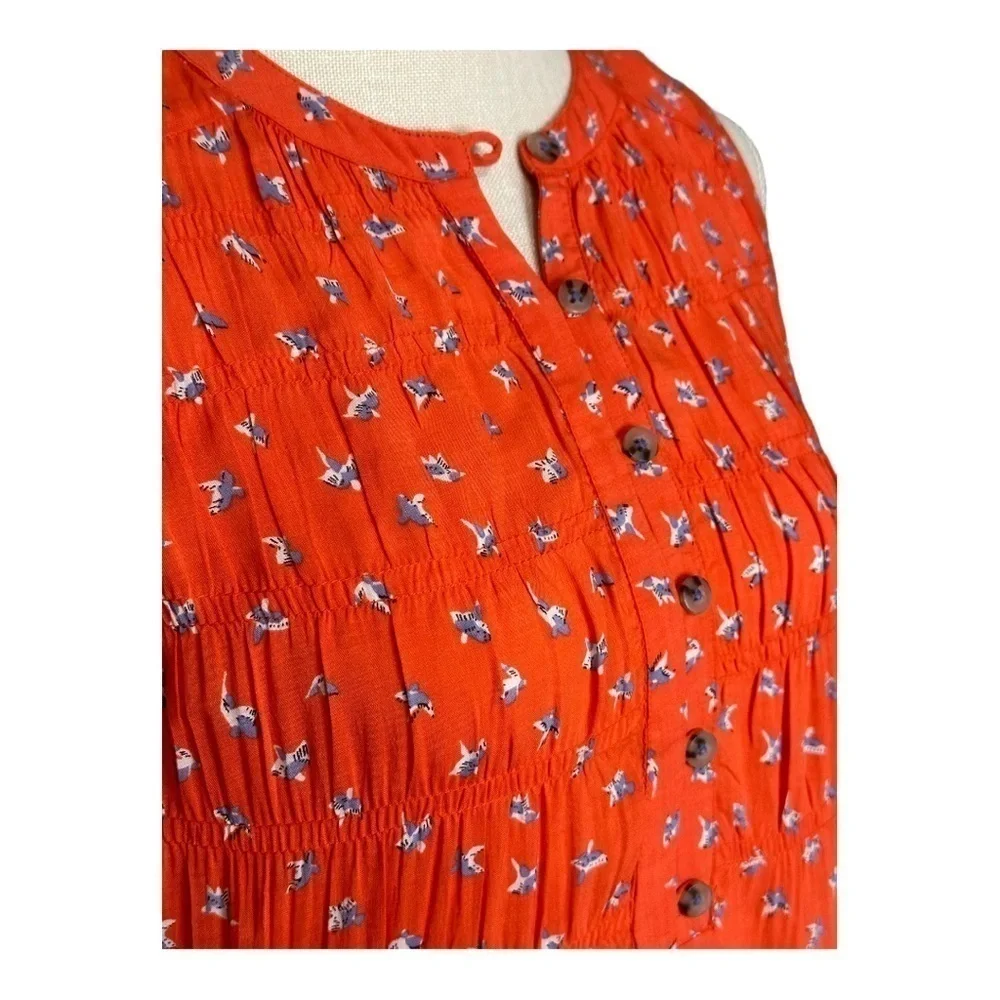 Maeve Anthropologie Red Sleeveless Top XS - Picture 2 of 6
